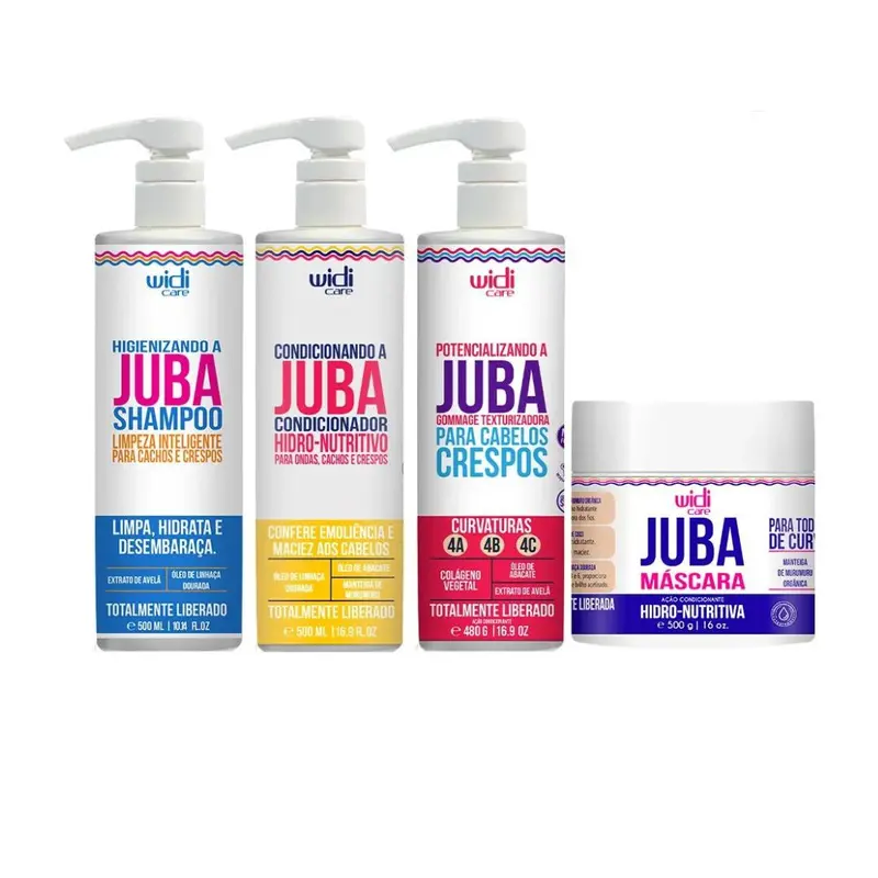 Juba Curly Hair Shine Definition Hydration Treatment Kit Widi Care 1