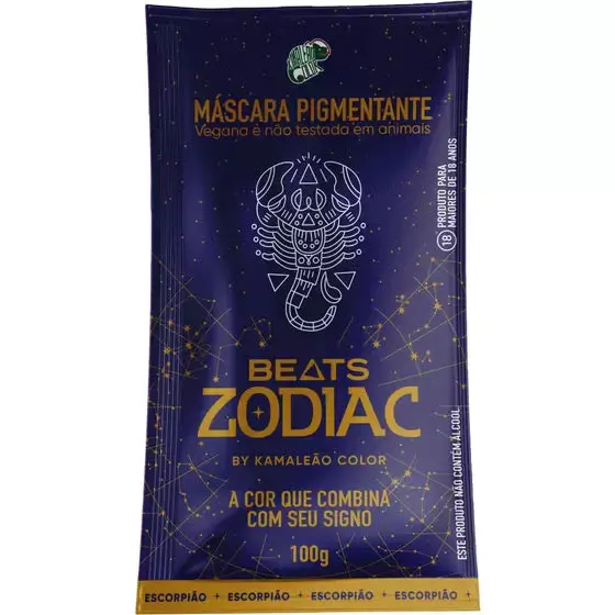 Kamaleão Color Escorpião Beats Zodiac Pigment Mask 100G / 3.52 Fl Oz 1
