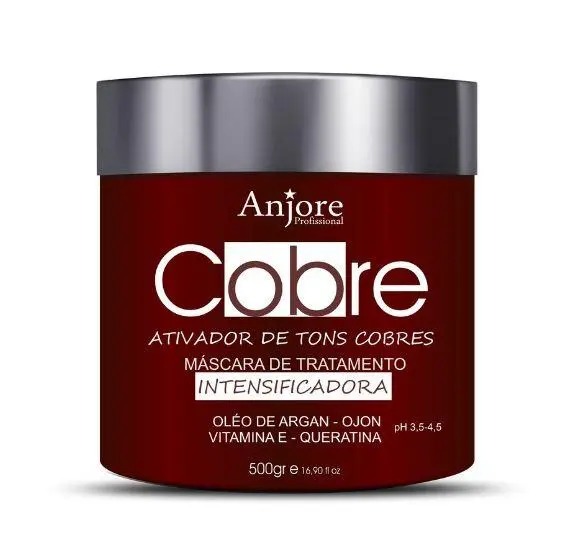 Keratin Ojon Copper Red Hair Toning Intensifying Treatment Mask 500G - Anjore 1