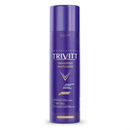 Keratin Trivitt Color Violet Blonde Toning Shampoo 1L - Itallian Hair Tech 1