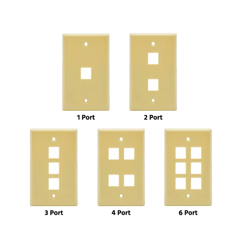 Keystone Wall Plate Ivory Smooth Face 1