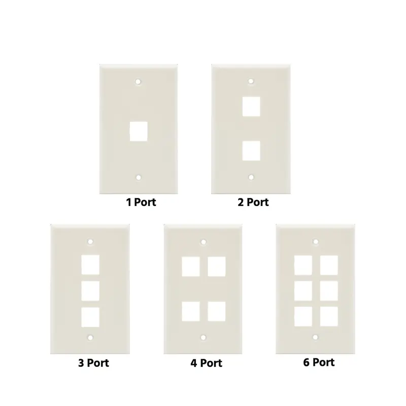 Keystone Wall Plate White Smooth Face 1