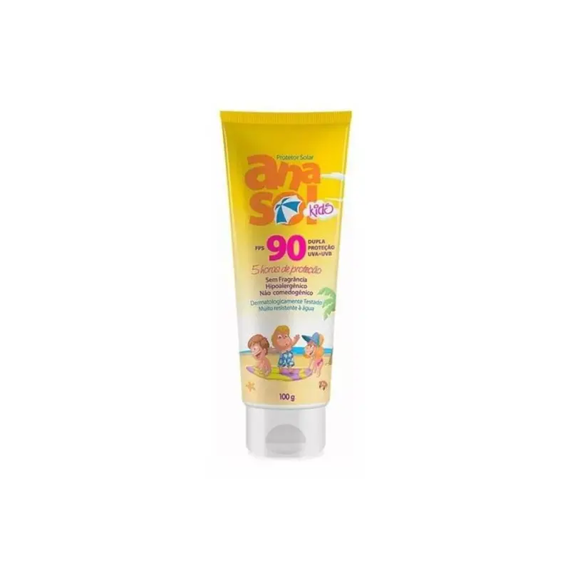 Kids Spf 90 Body / Face Sunscreen Water Resistant Skin Care 100Ml Anasol 1