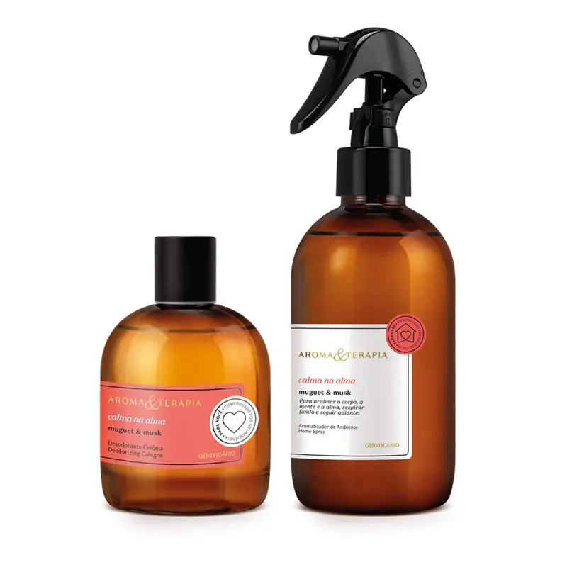 Kit Aroma & Calm Therapy In The Soul: Deodorant Cologne 75Ml + Environmental Aromatizer 250Ml - O Boticario 1