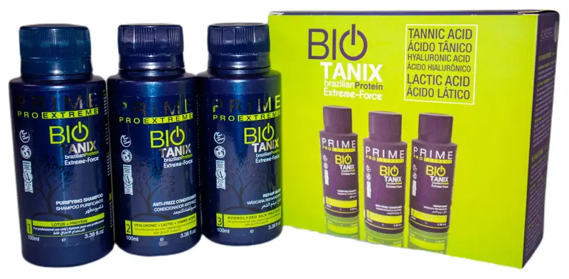 Kit Bio Tanix Extreme Hair Streight Treatment 3X100ml - Prime Pro 1