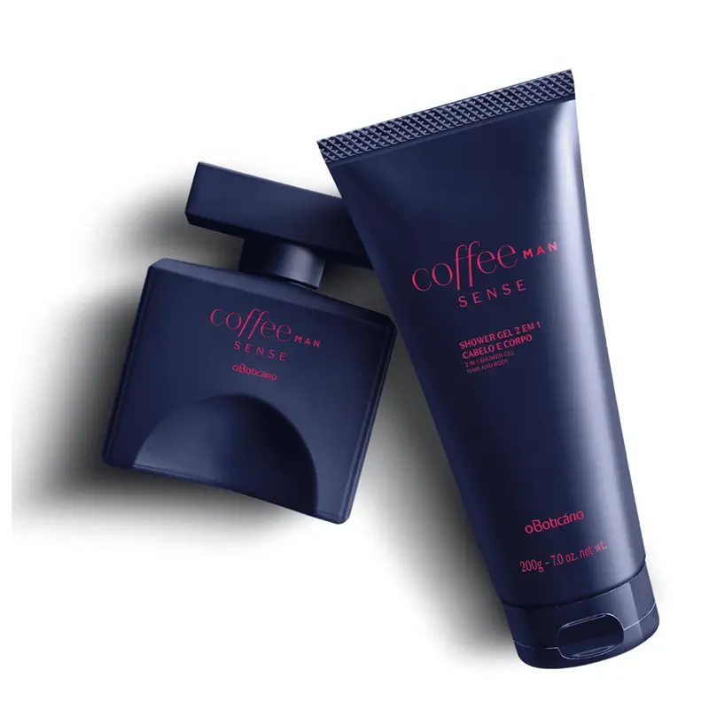Kit Coffee Sense Man: Deodorant Cologne, 100 Ml + Shower Gel 2 In 1, 200 G - O Boticario 1