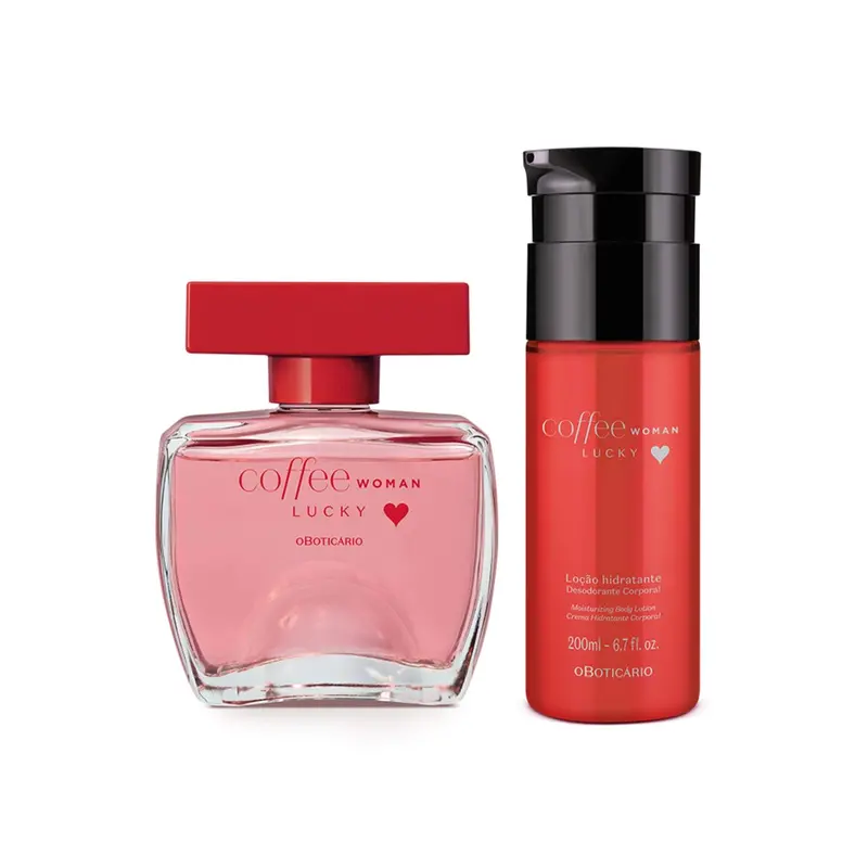 Kit Coffee Woman Lucky: Deodorant Cologne 100Ml + Body Lotion 200Ml - O Boticario 1