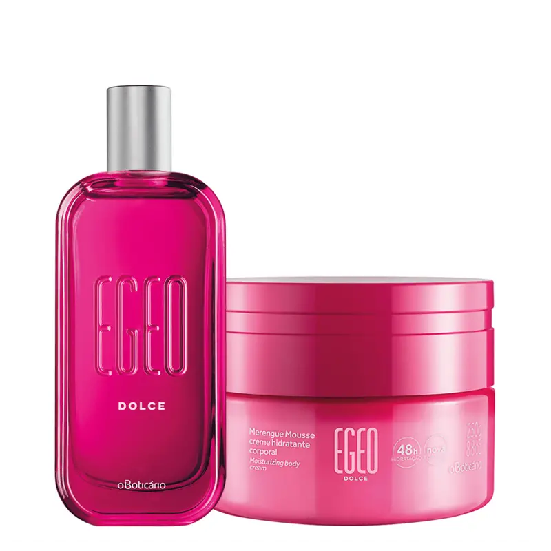 Kit Egeo Dolce: Deodorant Cologne 90Ml + Merengue Mousse Moisturizing Cream 250G - O Boticario 1