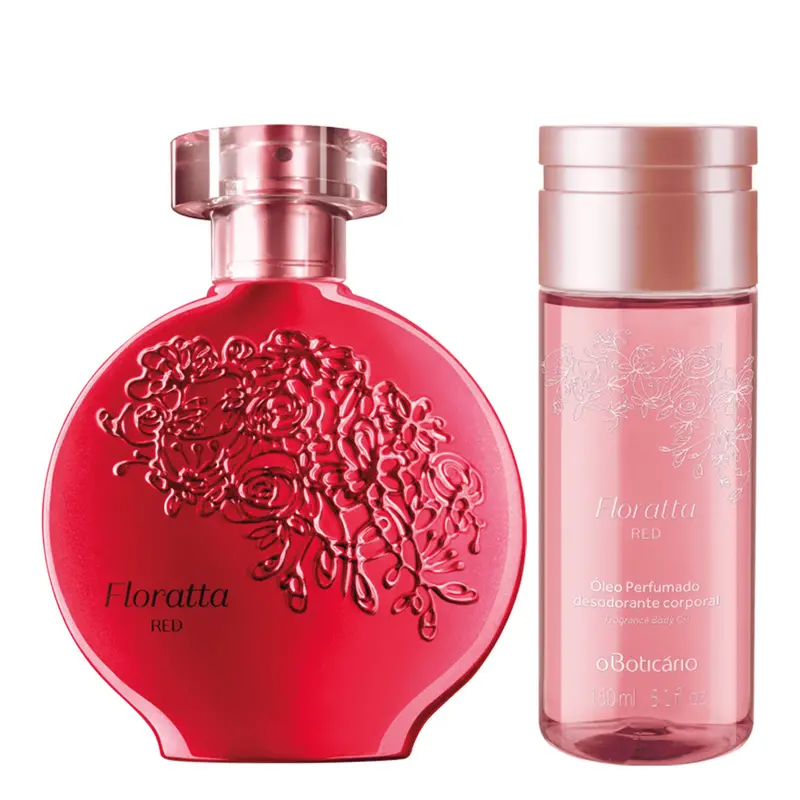 Kit Floratta Red: Deodorante Cologne + Body Fragrant Oil - O Boticario 1