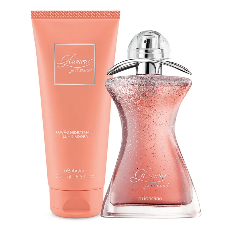 Kit Glamor Just Shine: Deodorant Cologne + Moisturizing Lotion Deodorant - O Boticario 1