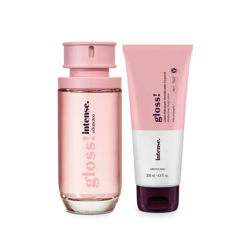 Kit Intense Gloss!: Deodorant Cologne 50Ml + Body Lotion 200Ml - O Boticario 1