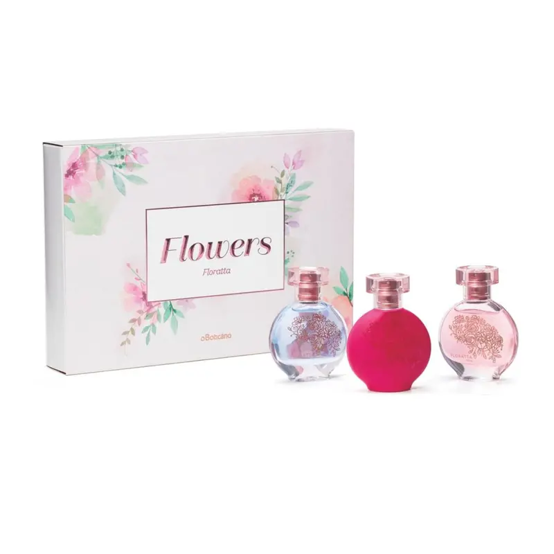 Kit Kit Floratta Deodorant Cologne: Floratta Blue 30Ml + Floratta Rose 30Ml + Floratta Secret Flowers 30Ml - O Boticario 1