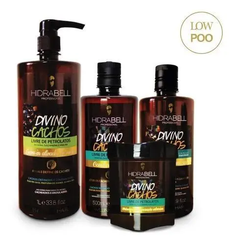 Kit Low Poo Divine Curls Curly Hidrabell 1