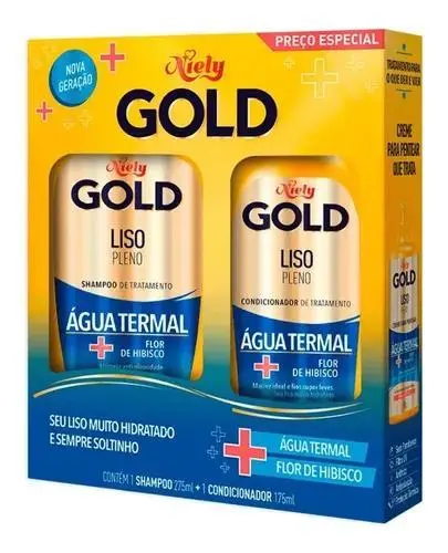 Kit Niely Gold Shampoo E Conditioner Flat Full - Niely Gold 1