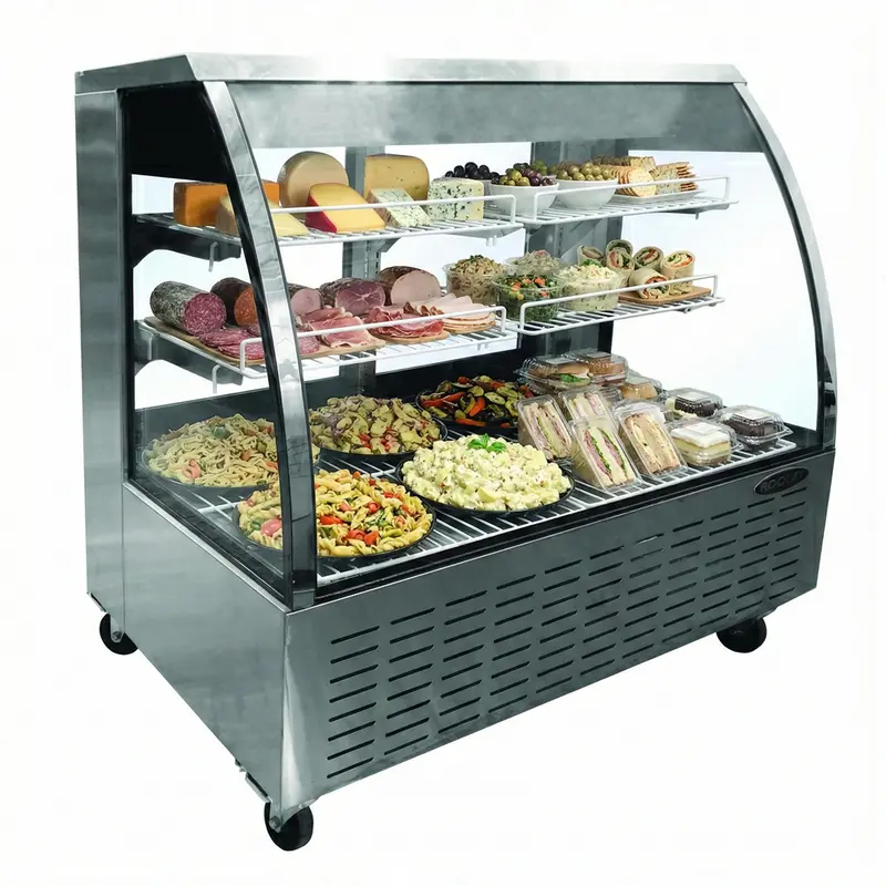 Kool-It 35" Floor Model Full Service Refrigerated Deli Case 12 Cu. Ft - Kdg-36 1