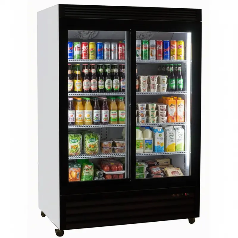 Kool-It Double Sliding Door 48" Wide Display Refrigerator - 37.8 Cu.Ft Ksm-40 1