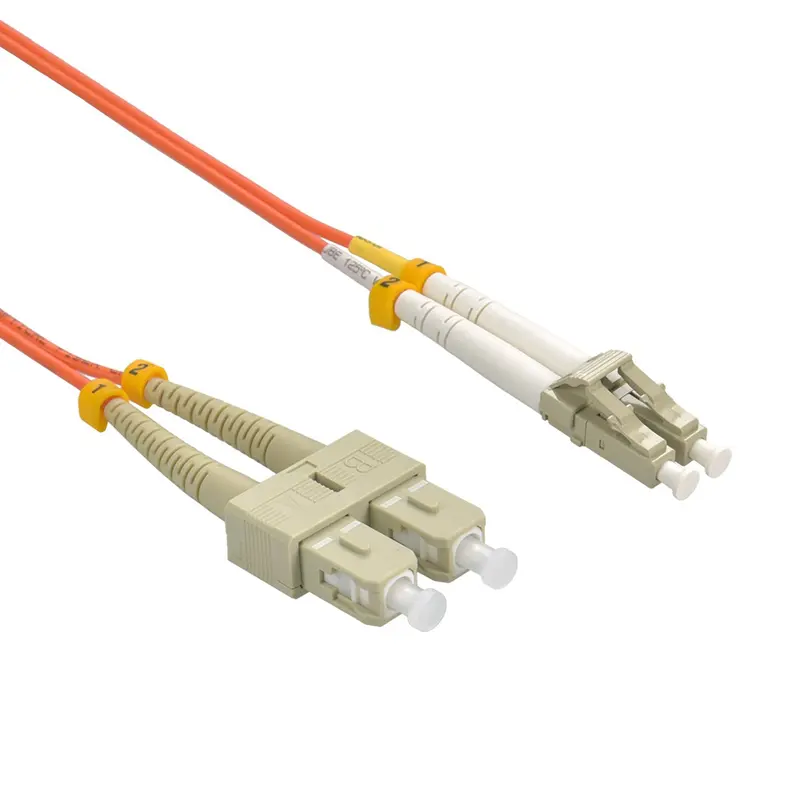 Lc/Upc-Sc/Upc 50/125 Om2 Multimode Duplex Ofnr Fiber Optic Cable 1
