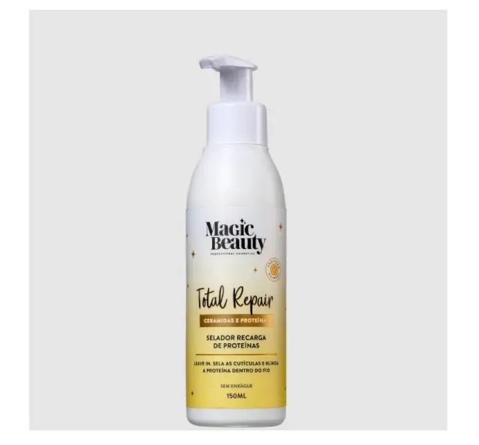 Leave-In Total Repair Damaged Hair Shine Treatment Finisher 150Ml - Magic Beauty 1