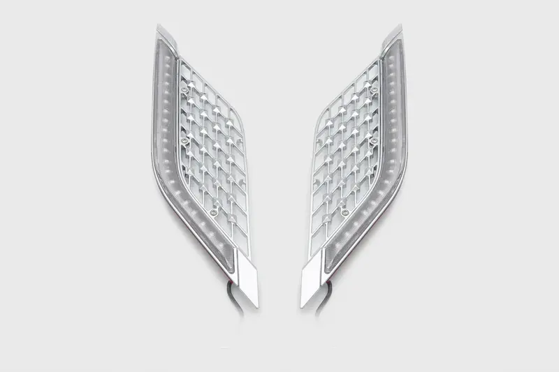 Led Lighted Radiator Grill Panels Gl1800 By Twinart For Honda Goldwing - Goldstrike - 48320 1