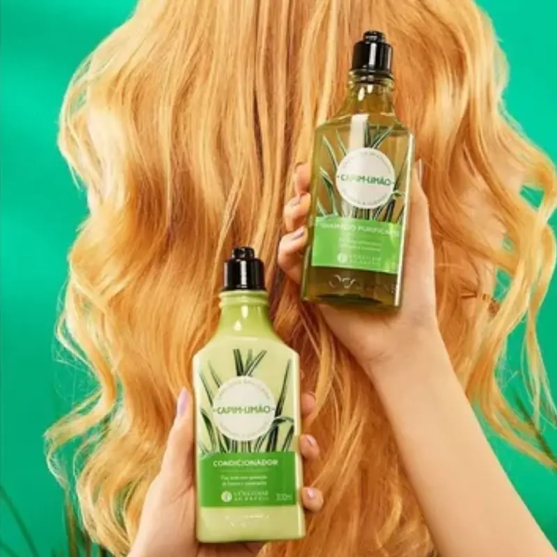 Lemongrass Home Care Normal / Oily Hair Treatment Kit 2X 300Ml L'occitane 2