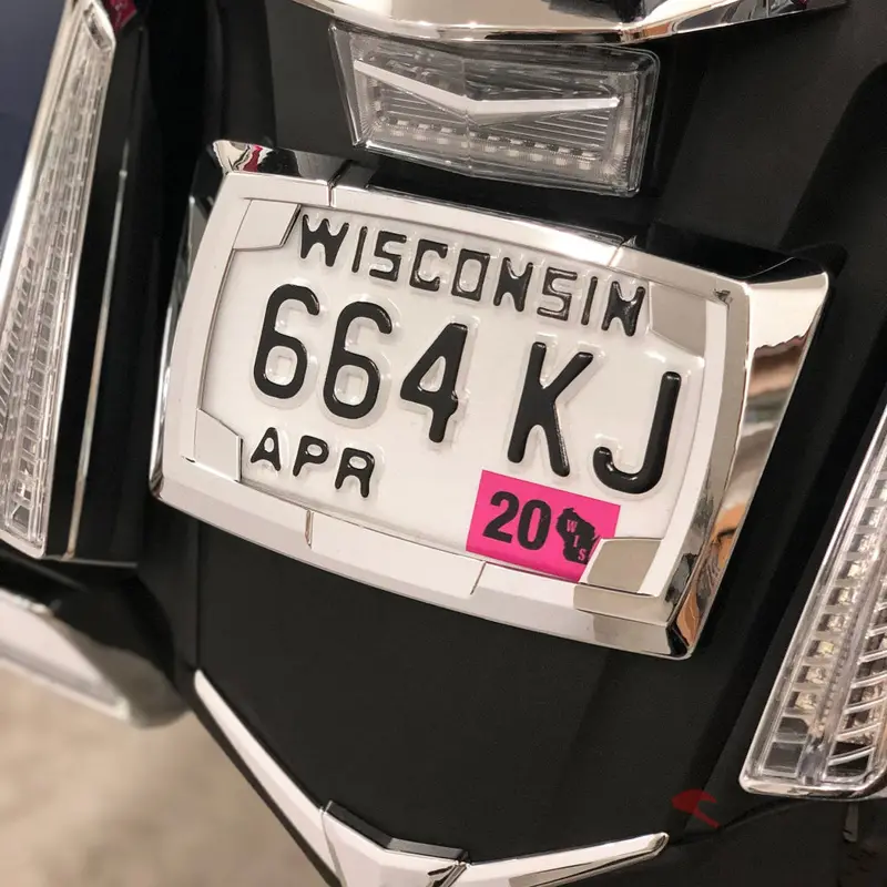 License Plate Frame - Honda Goldwing - Goldstrike - 78400 1