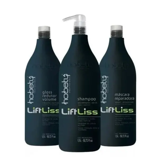 Lift Liss Progressive Brush Volume Reducer Hair Straightening Treatment Kit 3X1.5L - Hobety 1