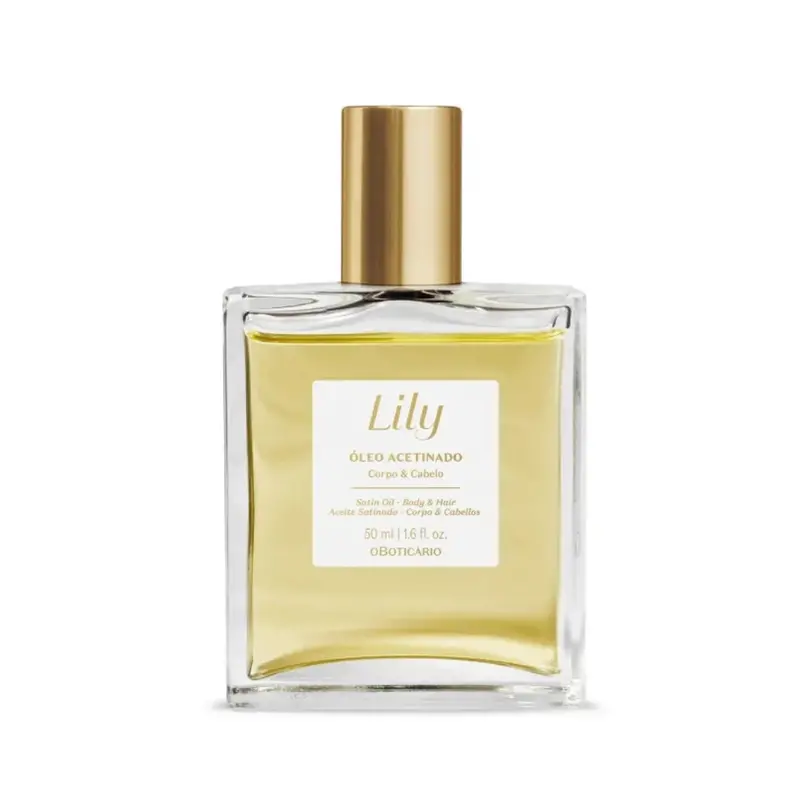 Lily Multifunctional Satin Body / Hair Oil Nourishing Softness 50Ml O Boticário 1