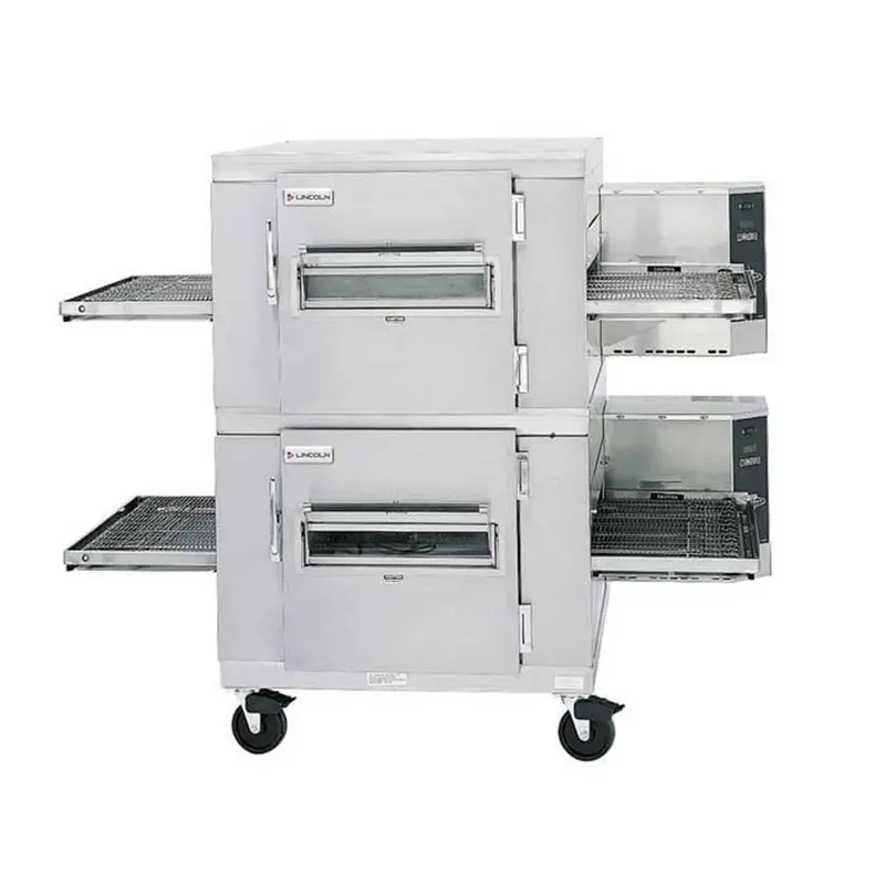 Lincoln 78" Double Deck Natural Gas Pizza Conveyor Oven 120,000Btu/Hr Used For02395 1