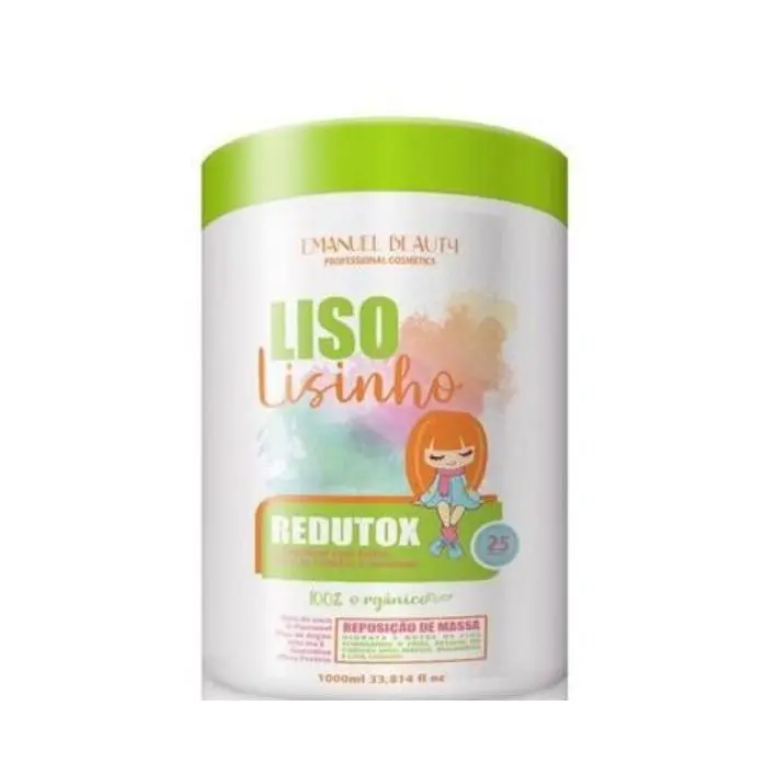 Liso Lisinho Redutox Volume Reducer Anti Frizz Treatment 1L - Emanuel Beauty 1