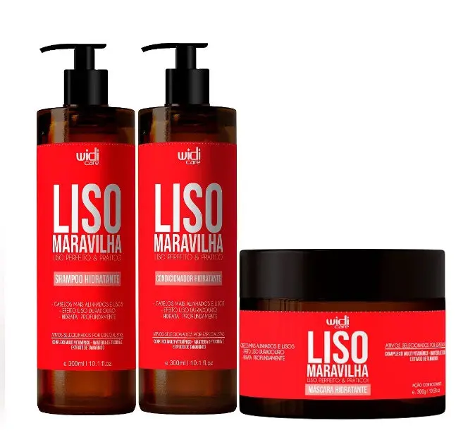 Liso Maravilha Wonderful Smooth Home Care Hair Maintenance Kit 3X300 - Widi Care 1