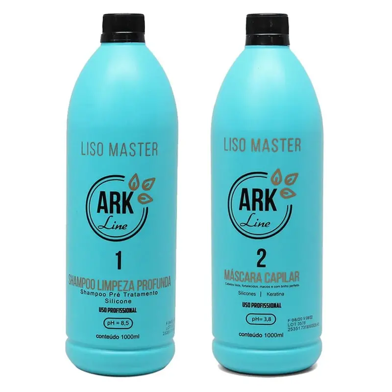 Liso Master Progressive Brush Hair Straightening Vegan Kit 2X 1L Ark Line 1