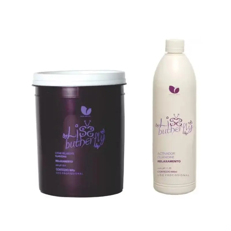 Liss Butherfly Guanidine Relaxation Activator Smoothing Kit 2 Itens - Manga Rosa 1