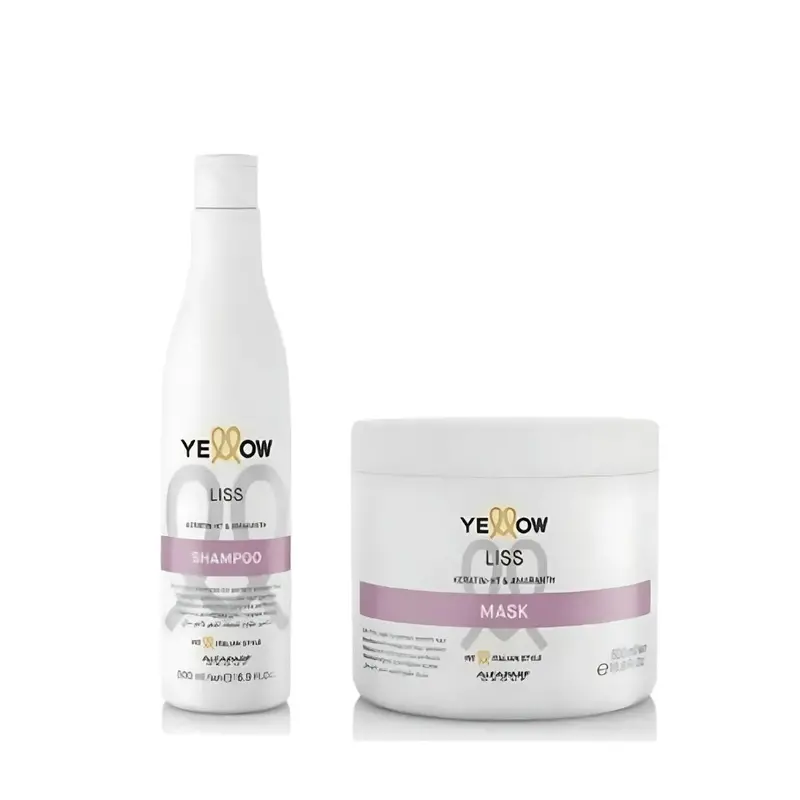 Liss Hair Daily Care Home Care Straightening Smooth Treatment Kit Yellow 1