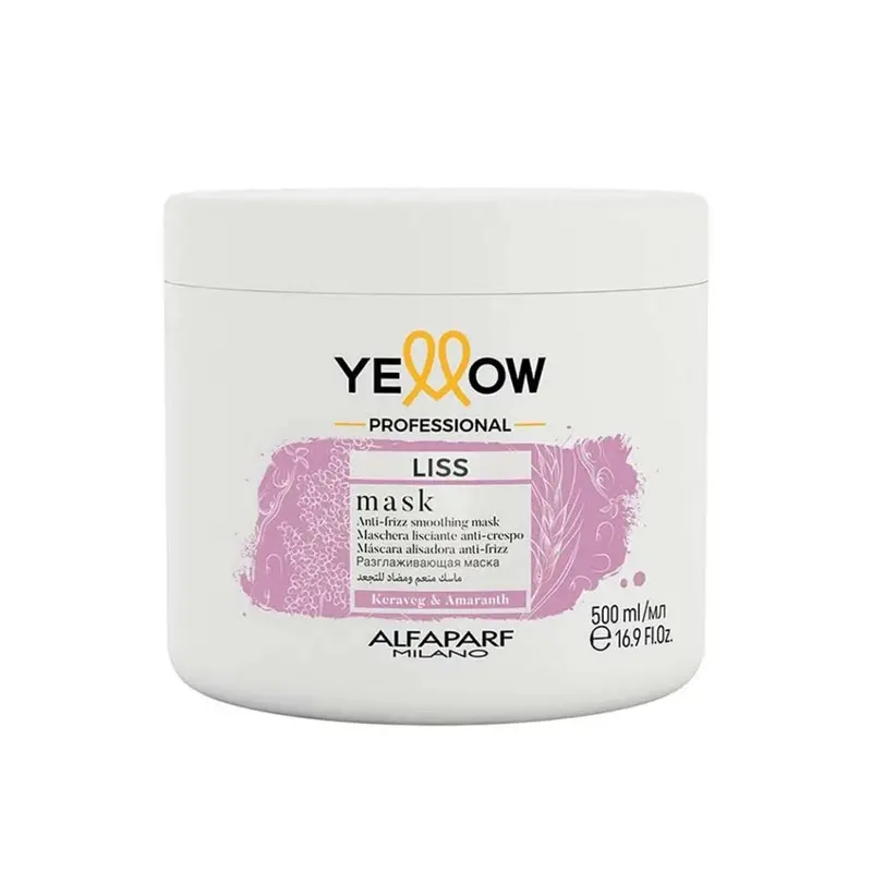 Liss Hair Mask Straight Or Chemically Treated Treatment 500Ml Yellow 1