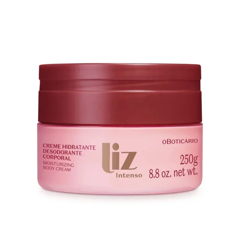 Liz Intenso Moisturizing Body Deodorant Cream Skin Care 250G O Boticário 1