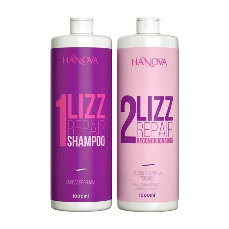 Lizz Repair Progressive Brush Hair Thermal Alignment Kit 2X 1L Hanova 1
