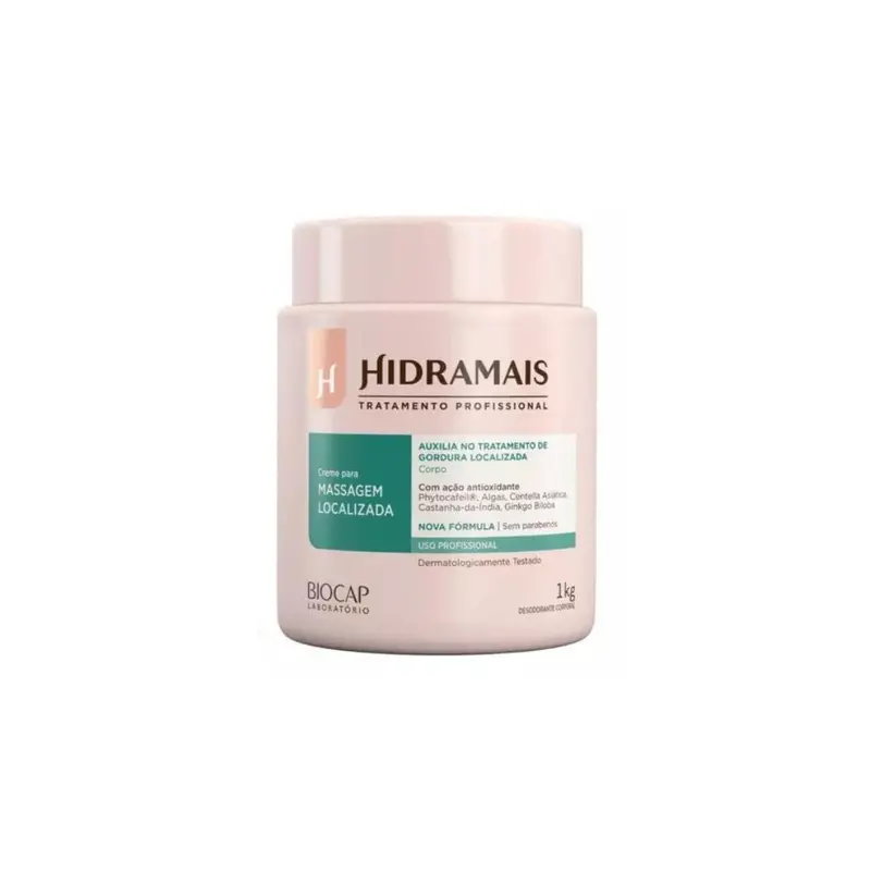 Localized Massage Antioxidant Anti Cellulite Body Cream Skin Care 1Kg Hidramais 1
