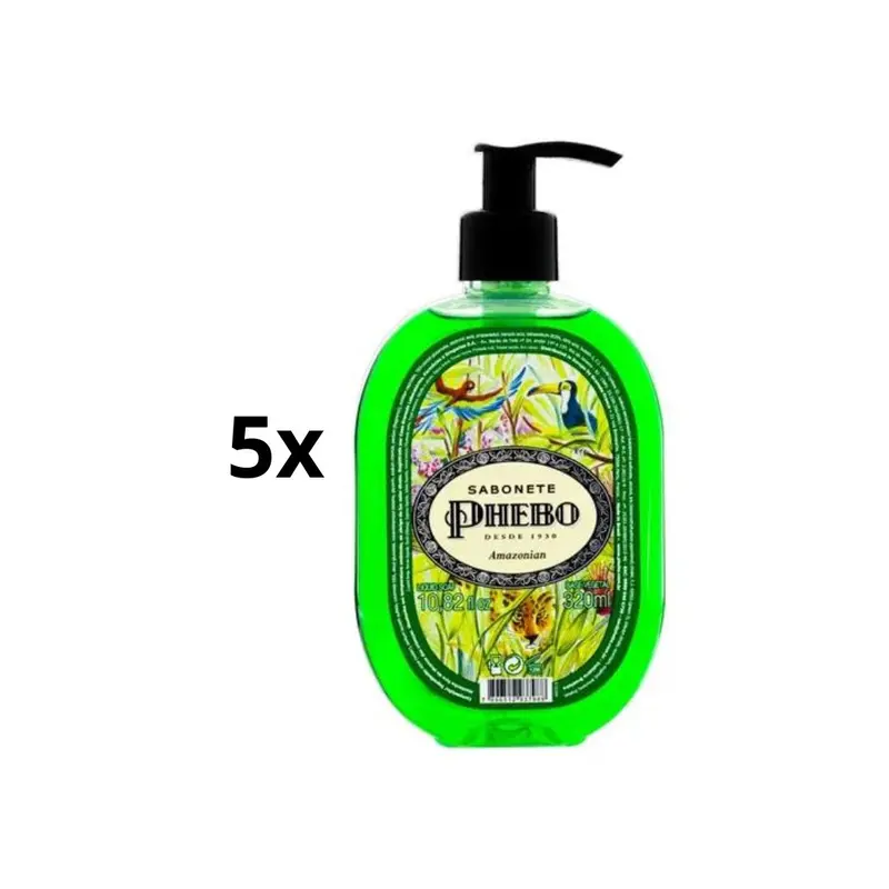 Lof Of 5 Amazonian Phebo Liquid Bath Body Soap 320Ml 1