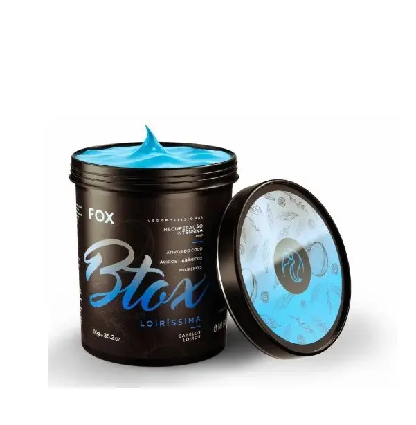 Loiríssima Btox Blonde Hair Straightening Smoothing Treatment Cream 1Kg - Fox 1