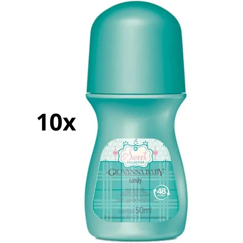 Lot Of 10 Candy Antiperspirant Roll-On Deodorant 50Ml Giovanna Baby 1