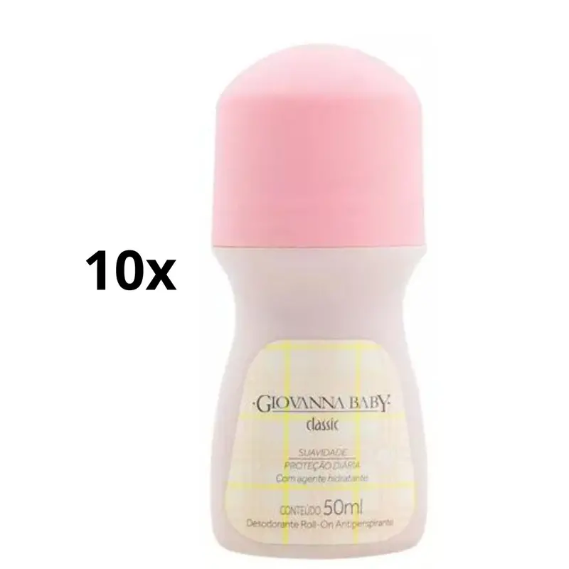 Lot Of 10 Classic Antiperspirant Roll-On Deodorant 50Ml Giovanna Baby 1