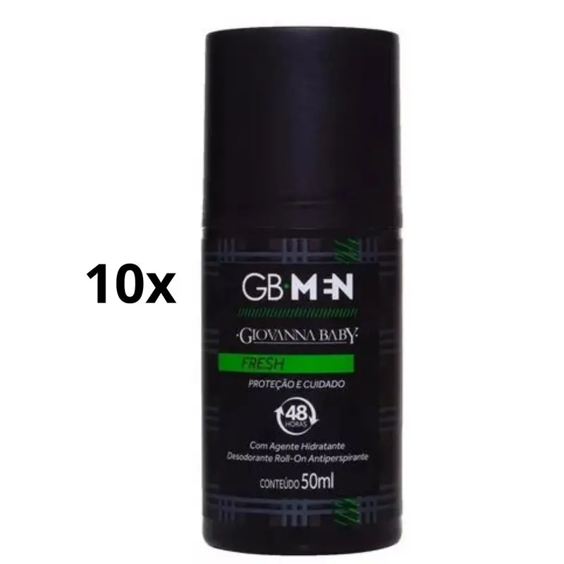 Lot Of 10 Fresh Men Antiperspirant Roll-On Deodorant 50Ml Giovanna Baby 1