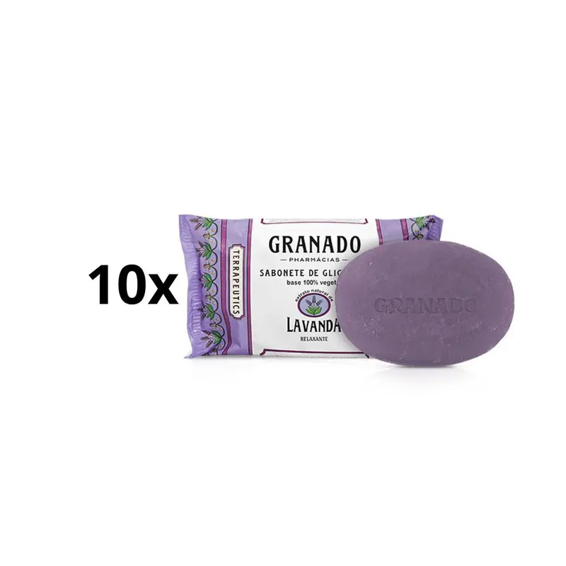 Lot Of 10 Granado Glycerin Lavender Bar Soap Body Bath Skin Care 90G 1