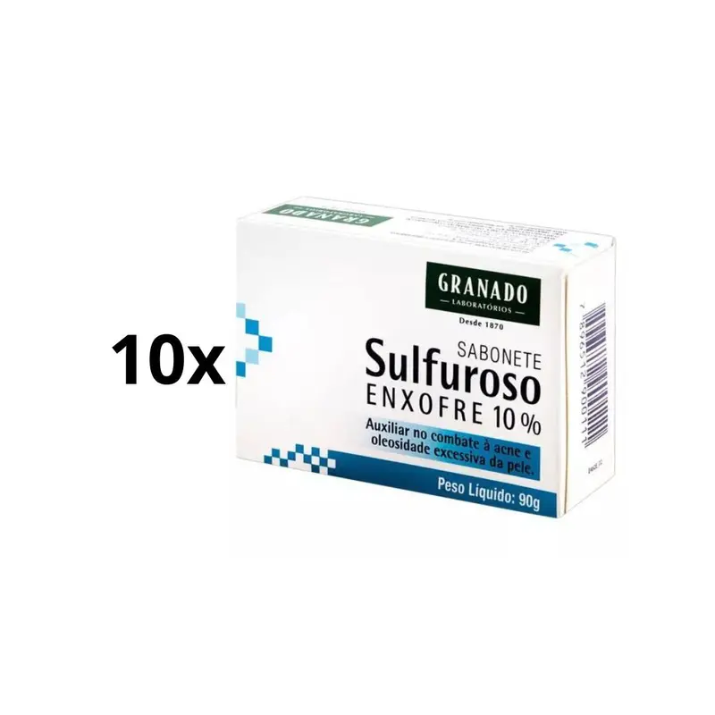 Lot Of 10 Granado Sulfur Bar Soap Bath Body Skin Care 90G 1