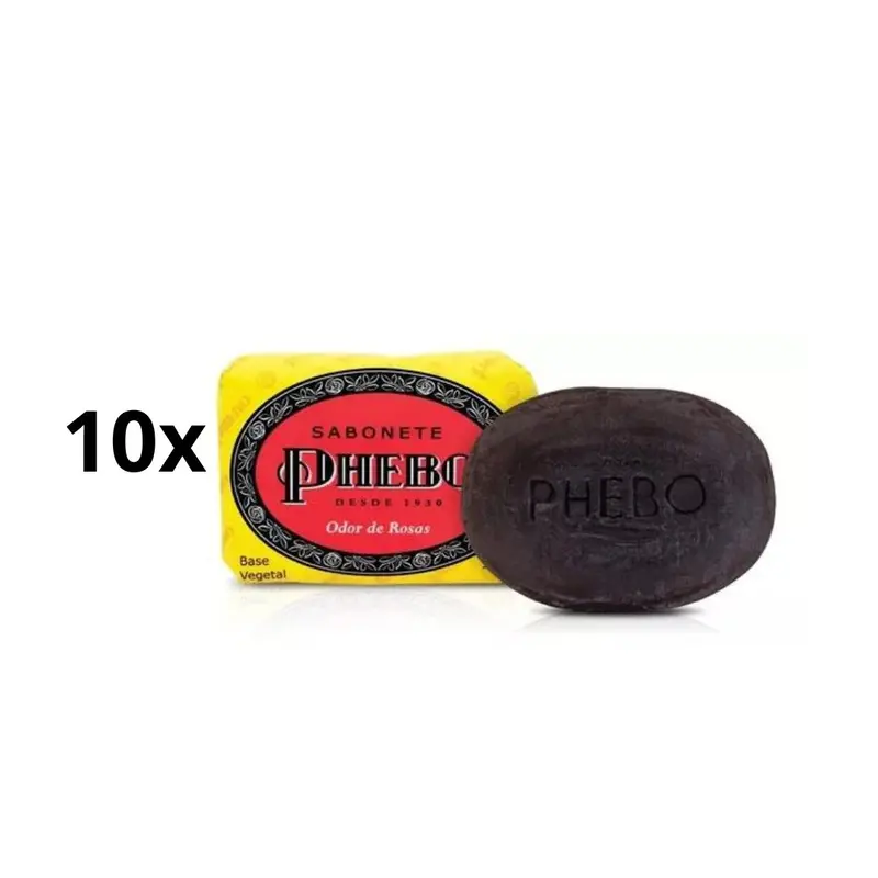 Lot Of 10 Phebo Odor De Rosas Roses Vegetable Glycerin Bar Boady Soap 90G 1