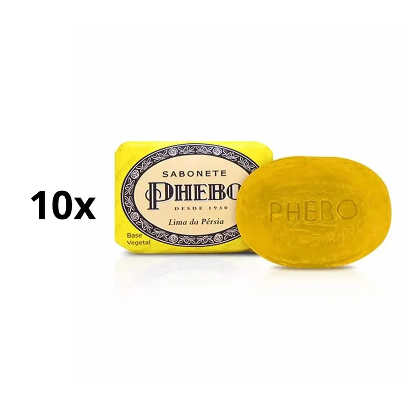 Lot Of 10 Phebo Persian Lemon Vegetable Glycerin Body Bar Soap Skin Care 90G 1