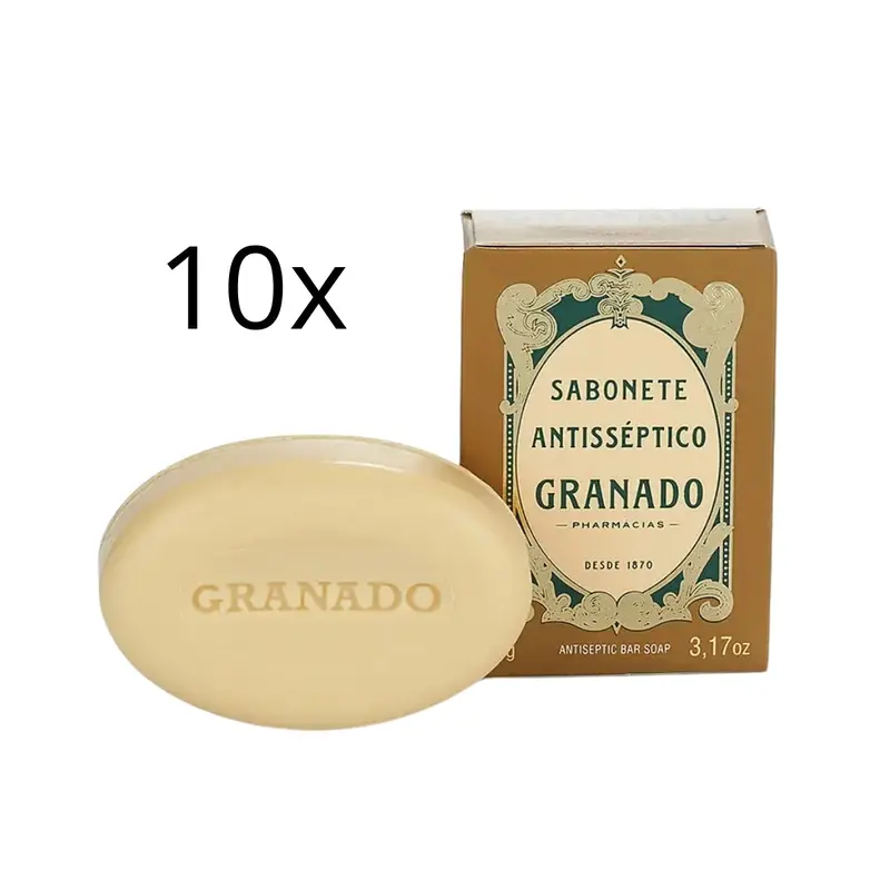Lot Of 10 Traditional Antiseptic Scalp Anti Dandruff Acne Bar Soap 90G Granado 1