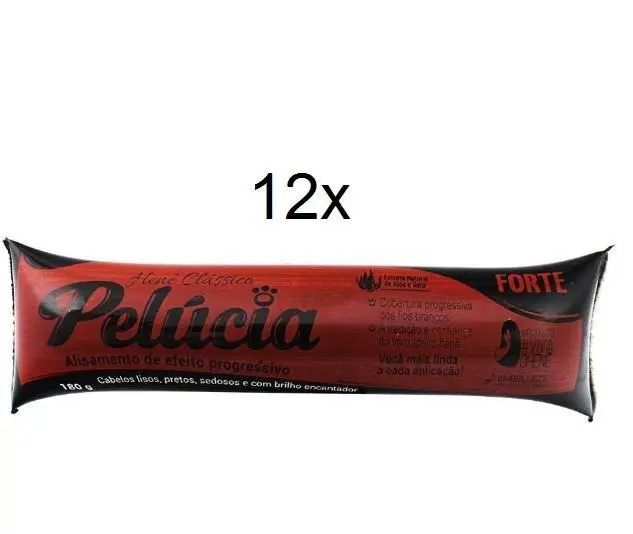 Lot Of 12 Brazilian Plush Henna Hair Tinting Straightening 180G - Henê Amazônia 1