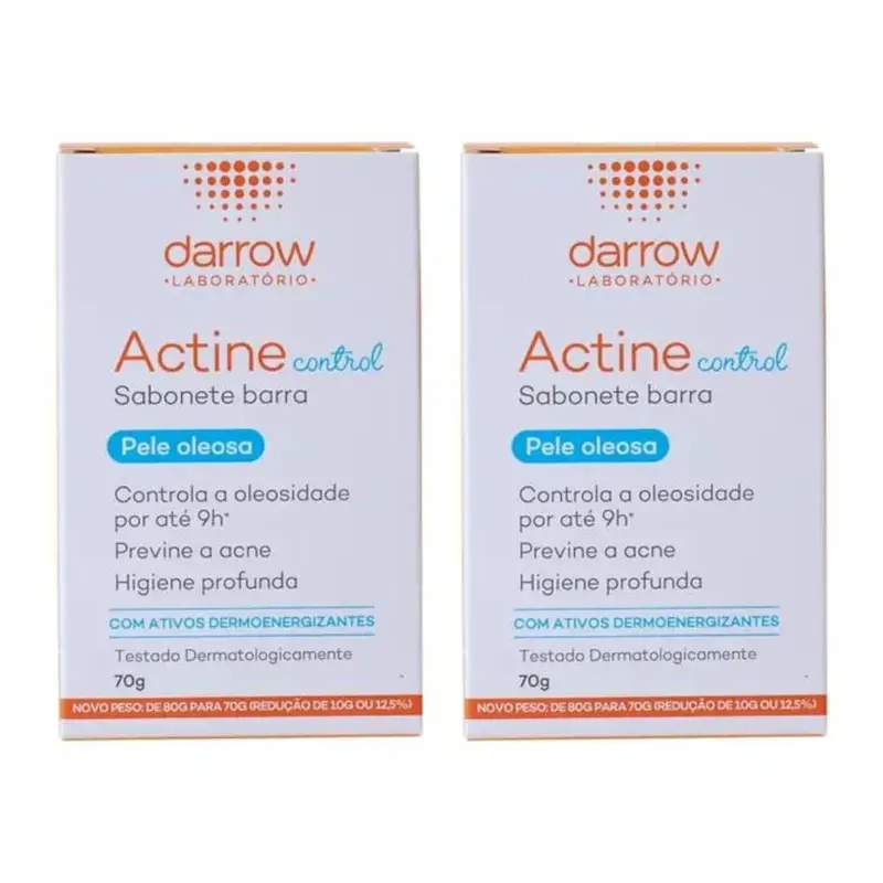 Lot Of 2 Actine Control Facial Bar Soap Daily Skin Care 70G Darrow 1
