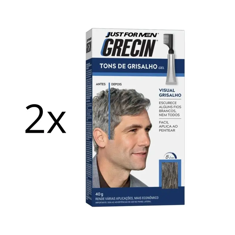 Lot Of 2 Gel Shades Of Gray 5 Toning Shampoo Color Maintenance 40G Grecin 1